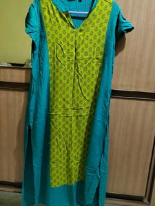 Elegant Green Printed Kurta