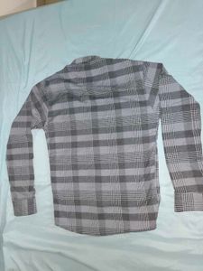 Men&#39;s Grey Plaid Shirt