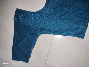 Teal Blue Blouse