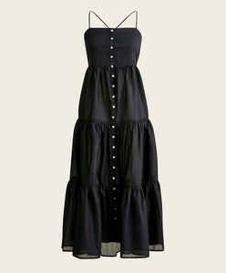 J.CREW Black Tiered Dress