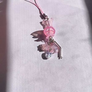 pink jellyfish phone charms