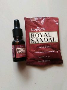 Santoor Face Serum And Facepack Combo Offer