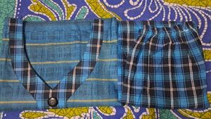 Khadi Cotton Kurti And Pant Set