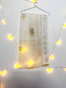 White &amp; Gold Dupatta