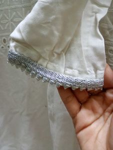 Elegant White Ethnic Dress