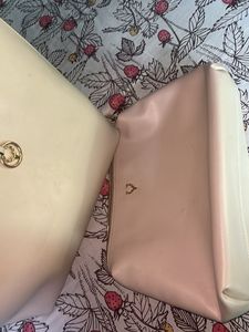 Blush Pink Tote Bag With Mini Pouch