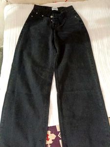 Black Straight Leg Jeans