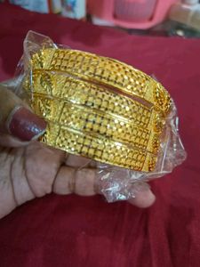 New Gold Bangles 2.4 Size