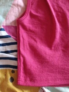 Pink Sleeveless Top