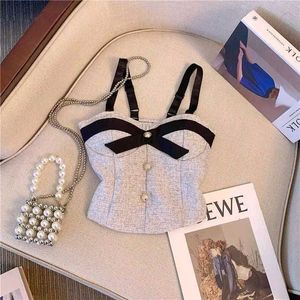 Chic Tweed Corset Top