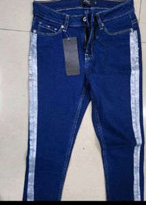ONLY Sheen Stripes Skinny Fit Jeans