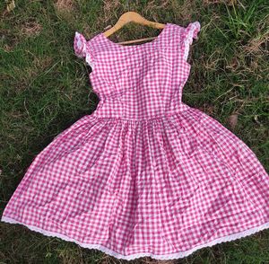 Pink Gingham Dress