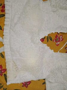 Elegant White Embroidered Blouse