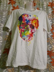 Floral Skull Graphic Tee
