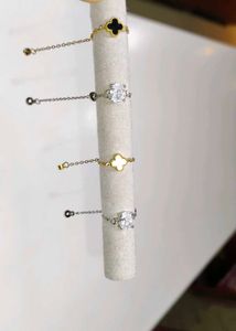 Clover & Gem Charm Chain Rings