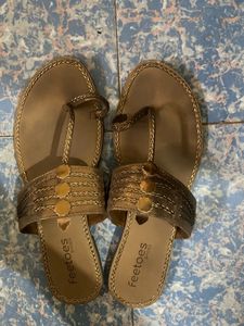 Copper Color Kolhapuri Chappals
