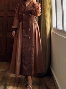 ELEGANT BROWN DRESS