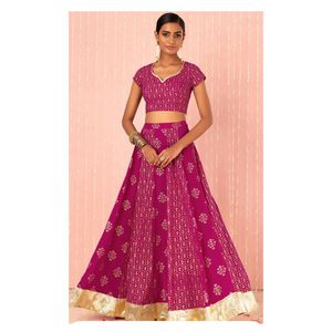 Rani Pink Lehenga Choli Set