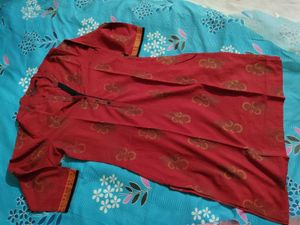 Vibrant Red Kurti♥