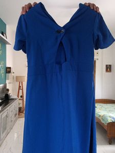Brand  New Royal Blue Dress Wit Beautiful Back