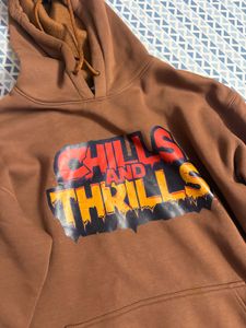 Brown Graphic Hoodie