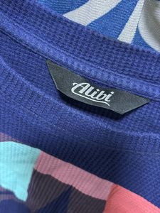 Alibi Women Blue Printed Corp Top
