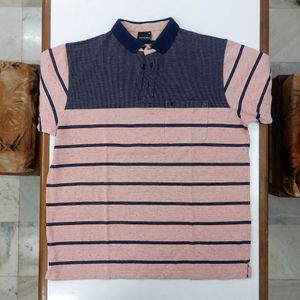 👕 VeneTian Polo Tshirt - Pink/Navy Blue - 2XL