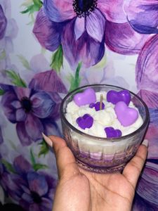 Heart Candle With Levender Fragrance