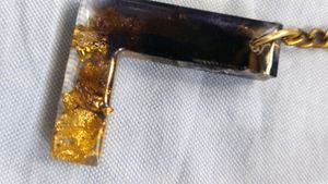 Resin, Letter L, Keychain