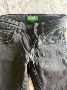 Benetton Black Denim Jeans