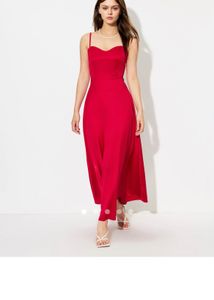 Red Satin Dress