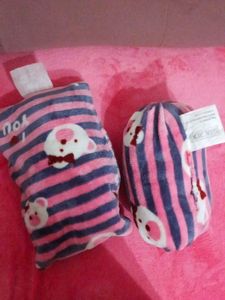 Striped Plush Pillow Set