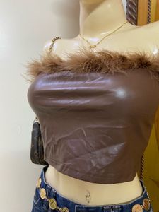 Shein Leather Top