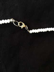 White Beaded  Necklace