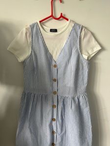 Striped Button-Down Dress