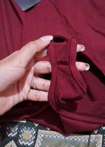 One-Shoulder bodysuit with tag.