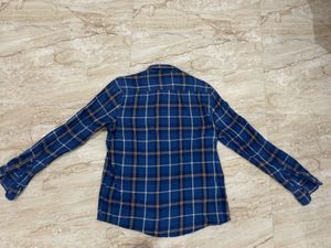 Blue Checked Casual Shirt