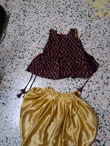 Top and Dhoti Pant Set ,1 frock