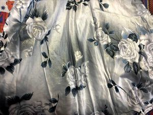 🌹Stylish Navy &amp; Silver Floral Frock for Girls ✨