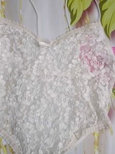 (1119)White Lace Bodysuit