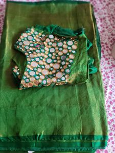 Green Saree