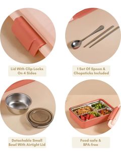 Divided Stainless Steel Bento Lunch Box