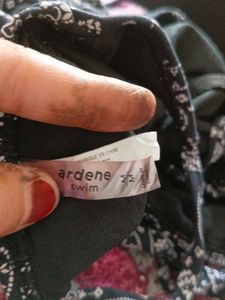 Black Printed Swimsuit