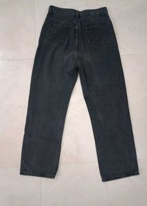 Urbanic Knee Cut Charcoal Black Jeans