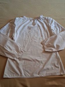 White Embroidered Blouse