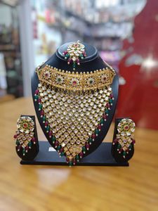 Bridal Kundan Jewelry Set Rajwadi