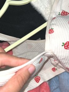 Strawberry Print Bra