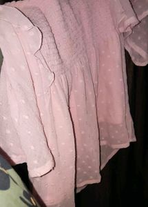 Cute Pink Ruffle Top