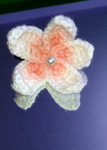 Crochet Flower Hair Clip🌼✨