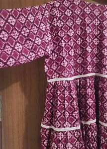 Fit And Flare Tire Dress Kurti